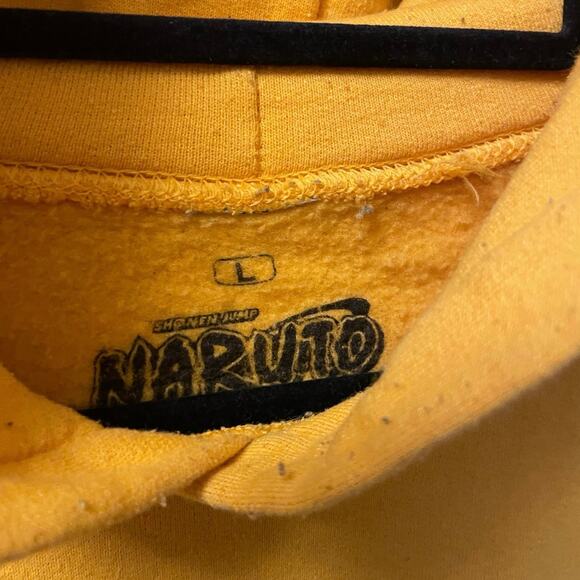 Naruto Shippuden Shonen Jump Yellow Hoodie Adult Large - Picture 2 of 3